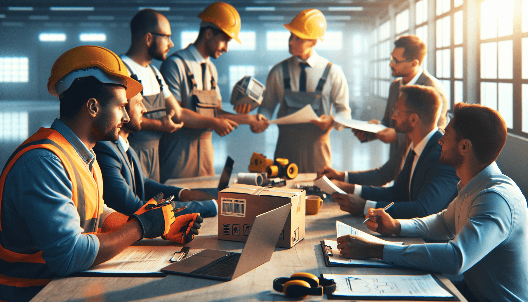 Field service technician using a digital jobber alternative on a tablet