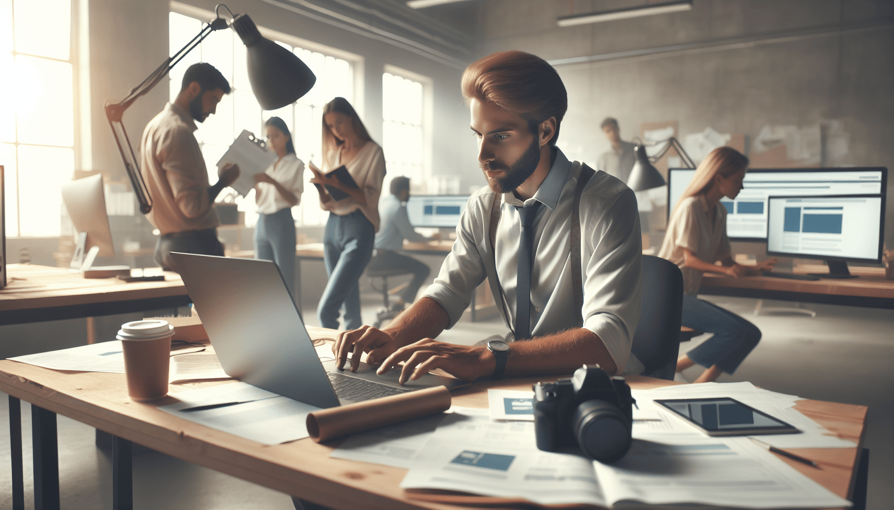 Visual guide to software workflows for small service businesses, featuring software tools and technician management