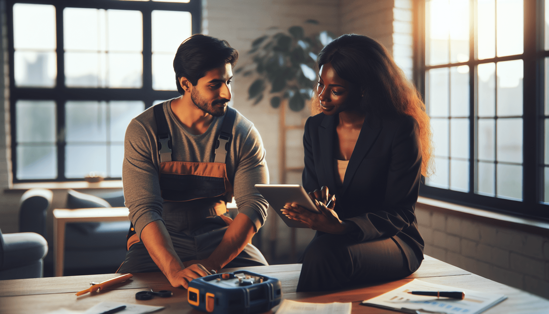 Fleet of service trucks representing appliance repair business growth and efficiency