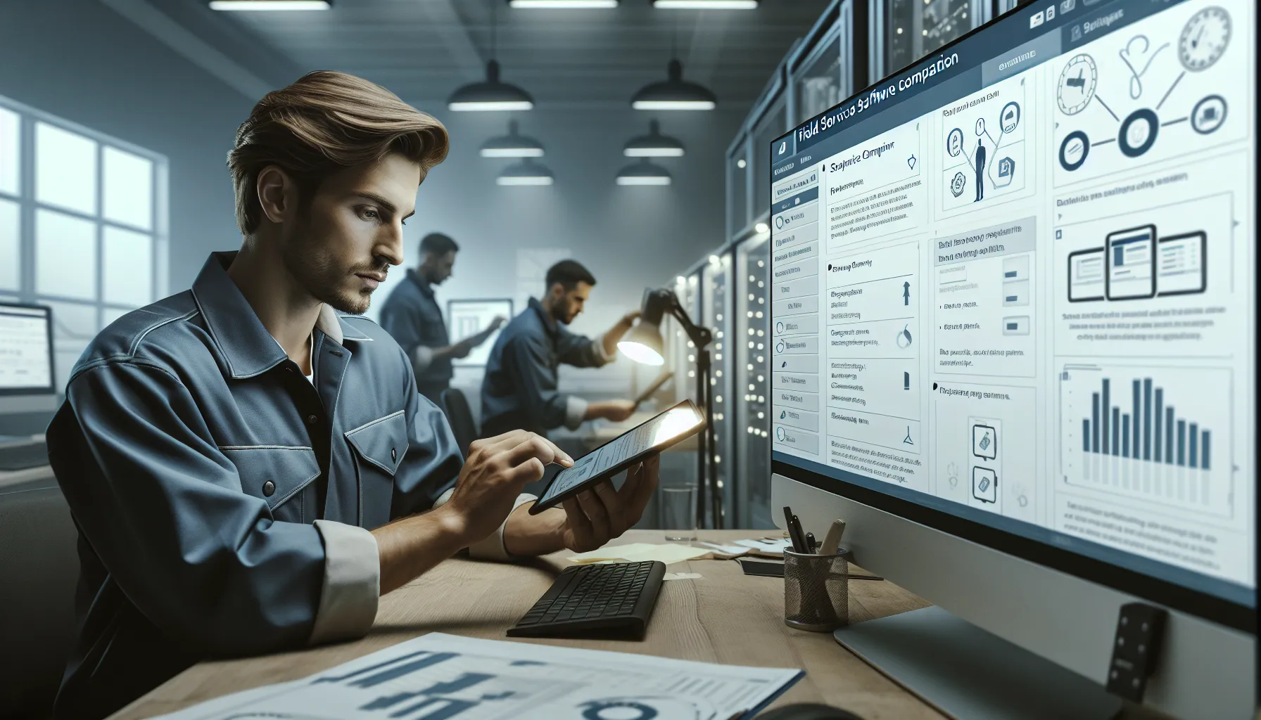 Comparative analysis of various field service software solutions for businesses.