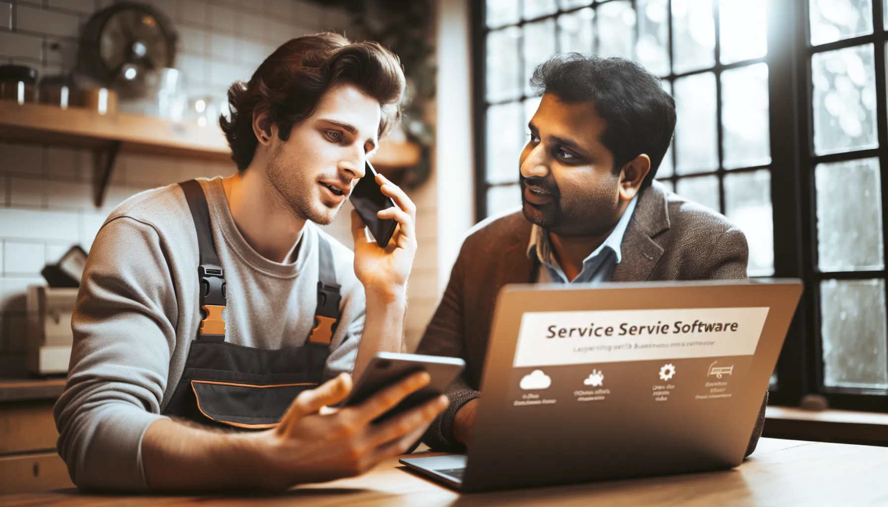 Maximizing Efficiency with Service Business Automation Software - Visual Guide Service Business Automation Software Interface on a Laptop Screen