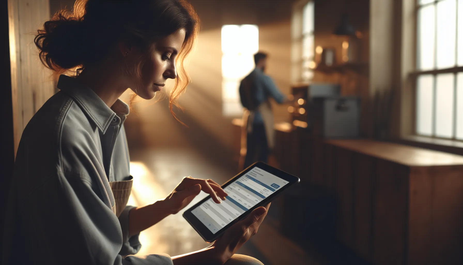 Streamline Field Service Operations with Software Solutions Field service technician using scheduling software on a tablet