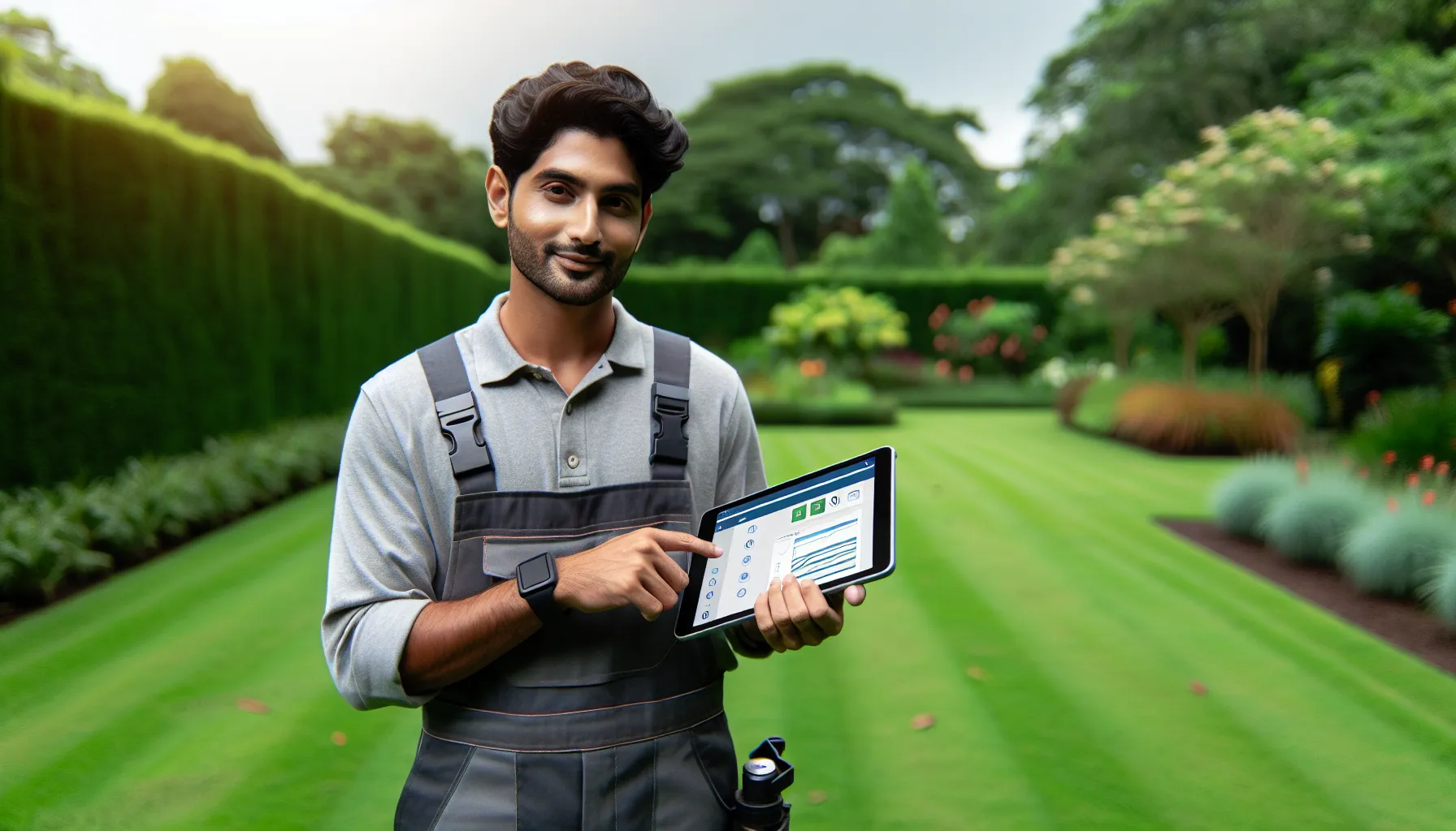 Efficient Landscaping and Lawn Care Routing Software Interface Screenshot of landscaping and lawn care routing software interface displaying a schedule and map