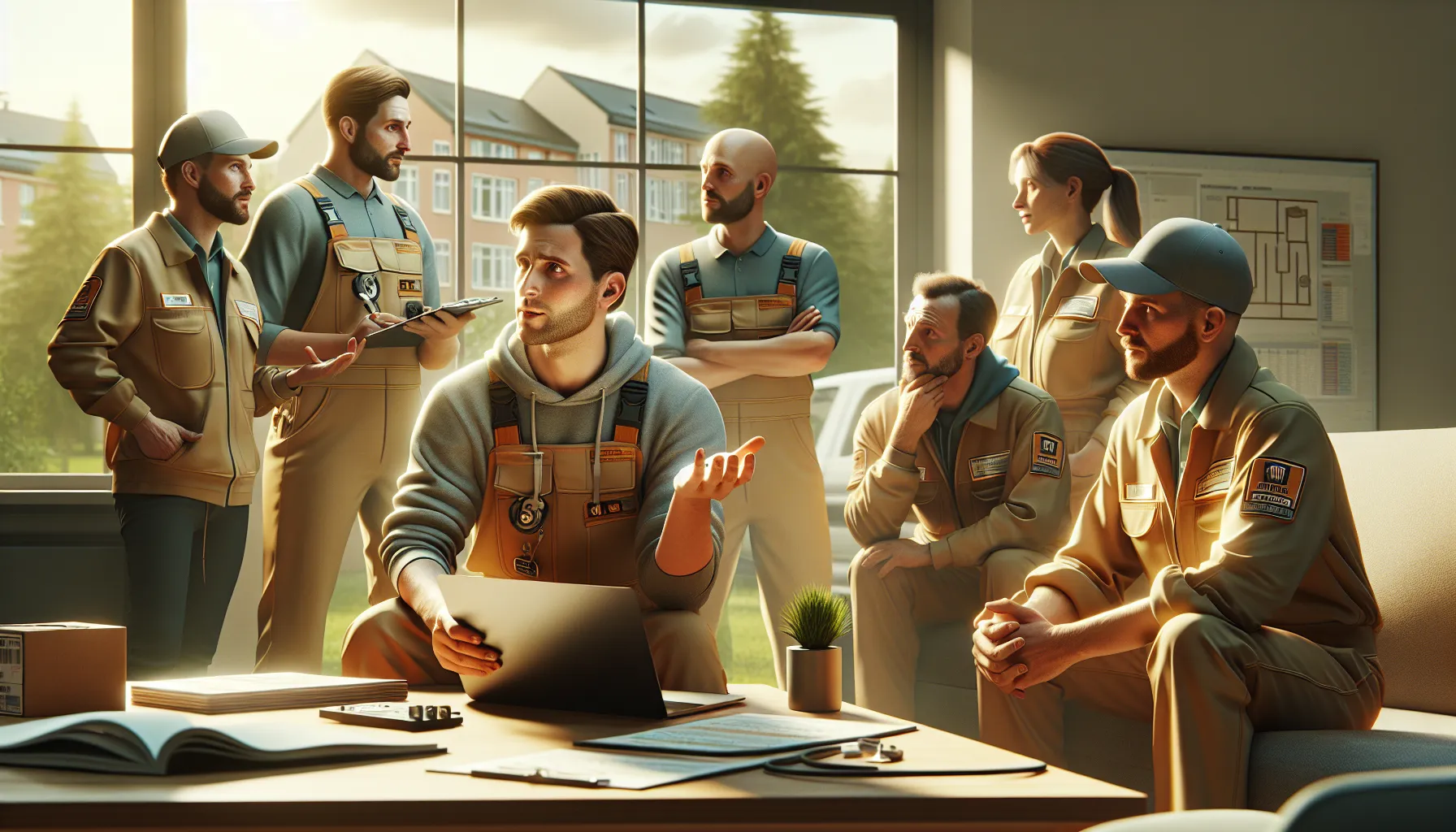 How to Schedule Field Technicians Efficiently Field technician checking schedule on tablet in the field