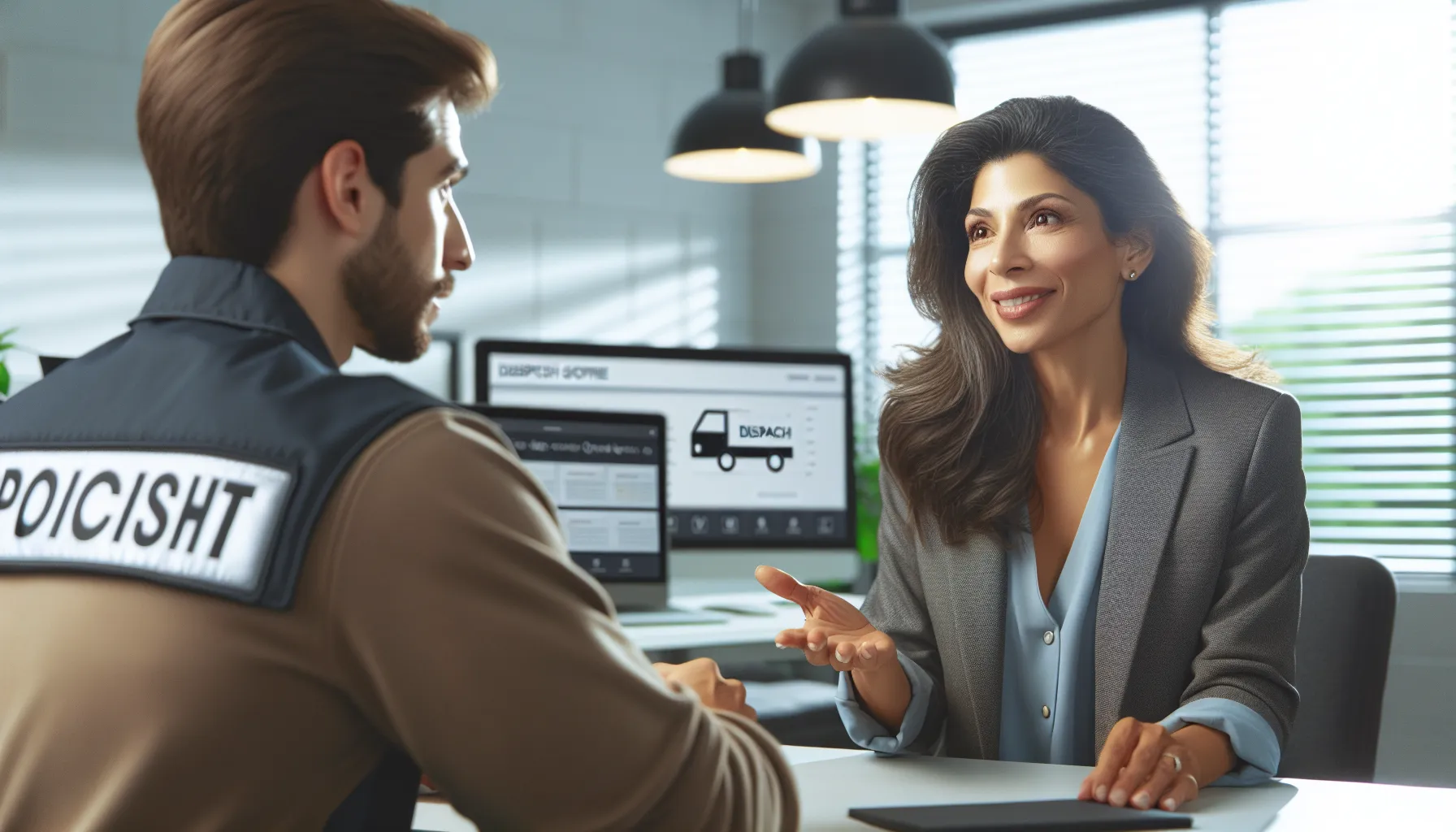 Dispatch Software for Small Service Business: Maximize Efficiency Small service business owner using dispatch software on a tablet