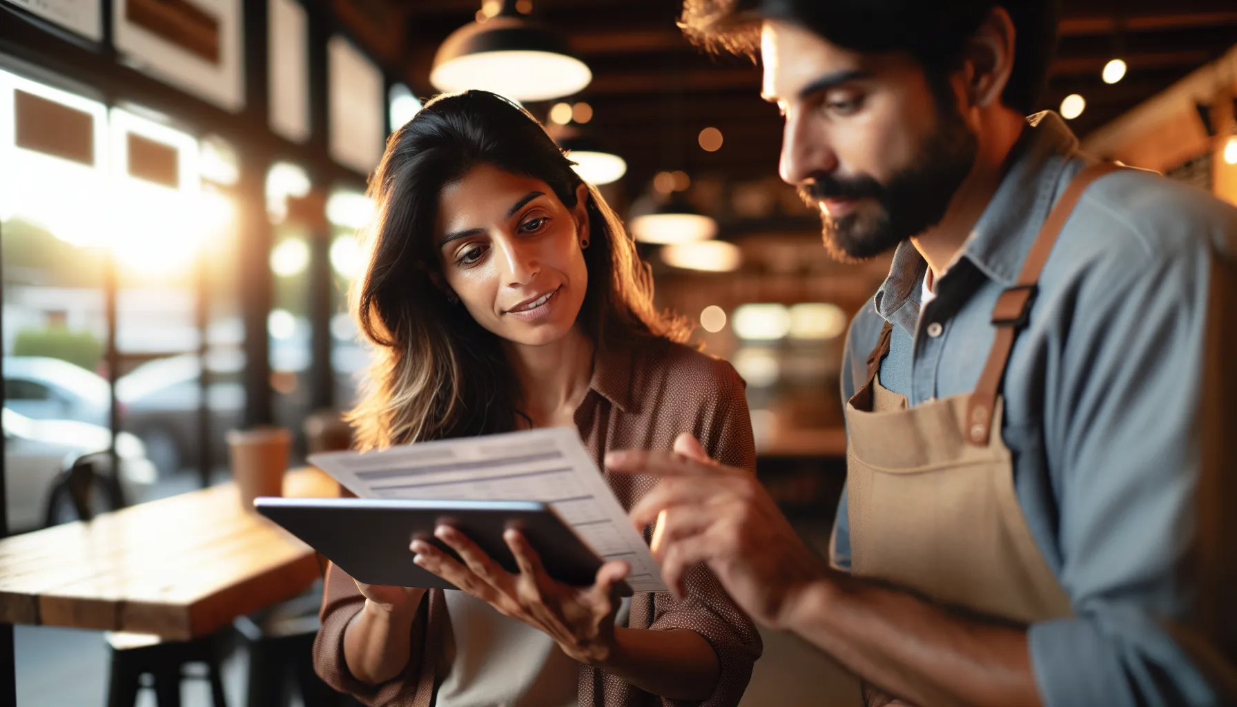 Digital Scheduling Transformation Guide Person using a digital scheduling app on a tablet next to a planner
