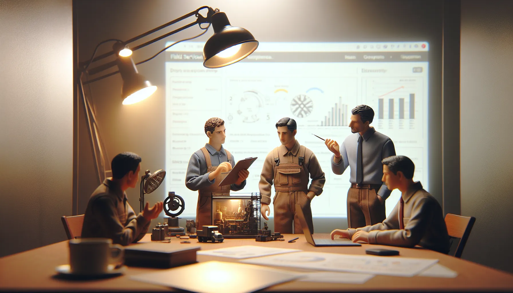 Easy to Use Service Business Software Dashboard Dashboard display of easy to use service business software